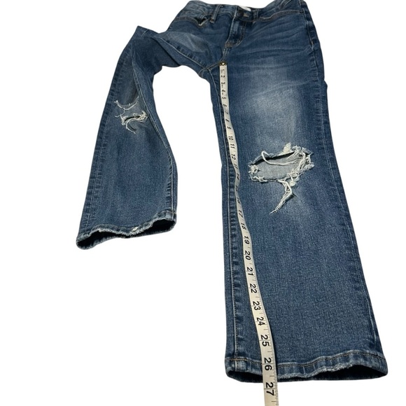 Bohme Straight Leg Distressed Jeans Sz 24 - Picture 10 of 11